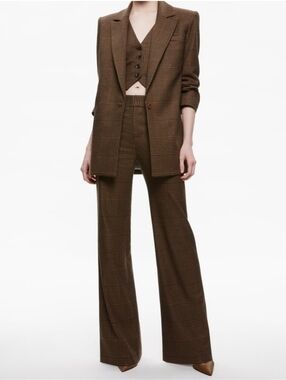 Alice + Olivia Brown And Black COLLEY Suit.